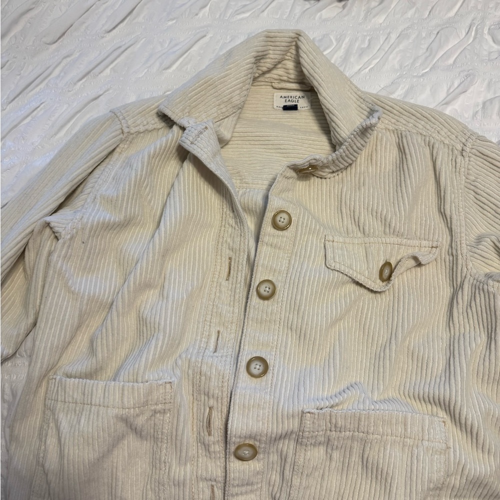 American Eagle Outfitters Light Tan Corduroy Jacket